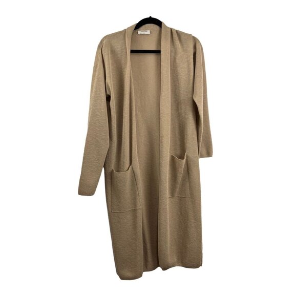 Aritzia Babaton Sweaters - Aritzia Babaton Beige Long Length Cardigan Women's Size S Open Front